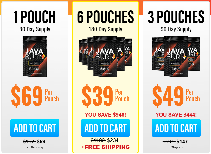 java burn pricing